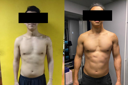 Body transformation of Precision Fitness client