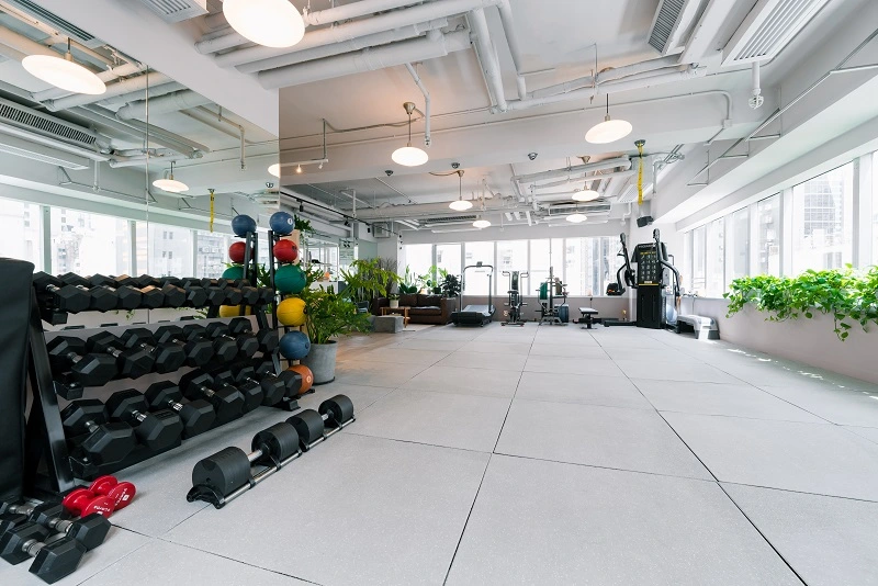 Very clean and tidy private training studio at Precision Fitness HK. Fitness Training Hong Kong.