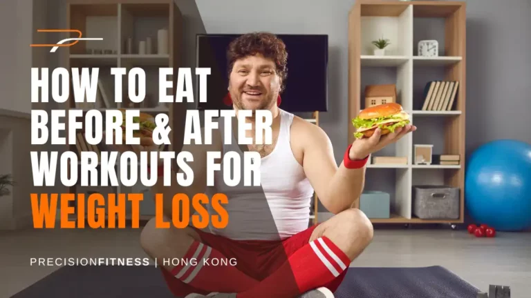 man eating food after his workout for weight loss